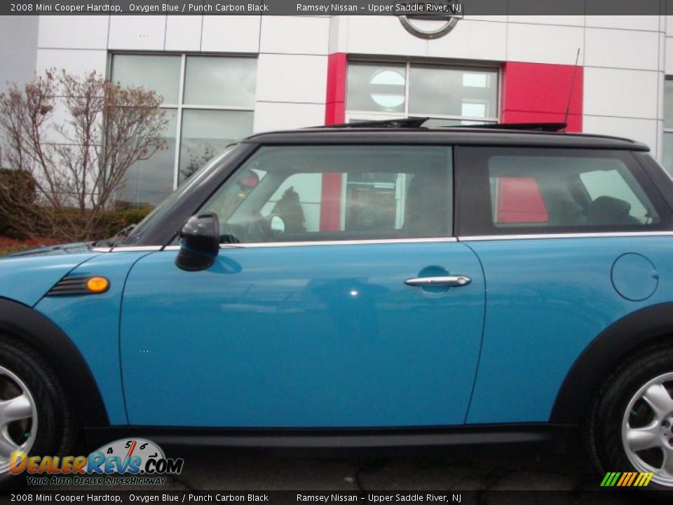 2008 Mini Cooper Hardtop Oxygen Blue / Punch Carbon Black Photo #18