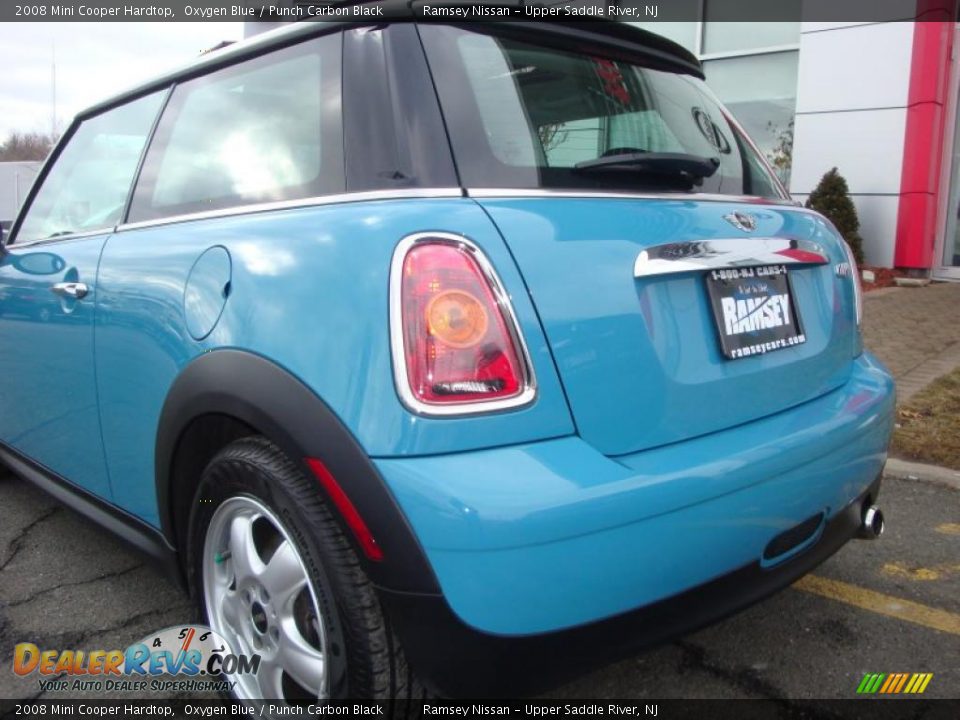 2008 Mini Cooper Hardtop Oxygen Blue / Punch Carbon Black Photo #19