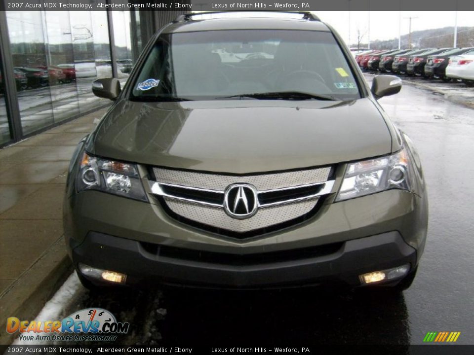 2007 Acura MDX Technology Aberdeen Green Metallic / Ebony Photo #7