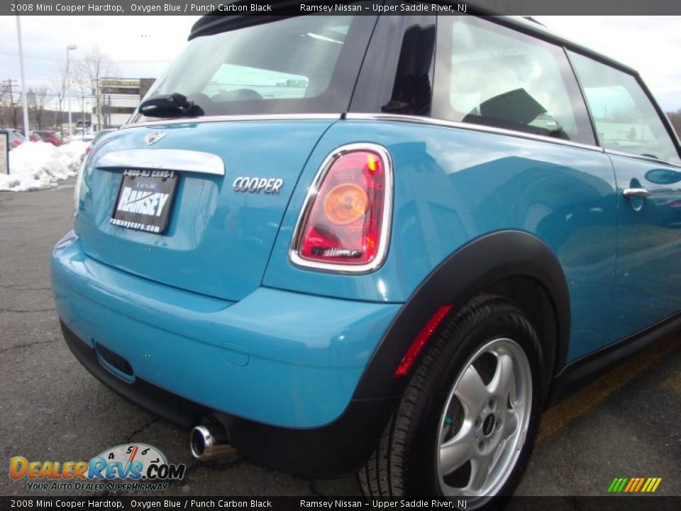 2008 Mini Cooper Hardtop Oxygen Blue / Punch Carbon Black Photo #21