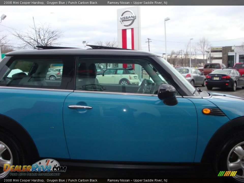 2008 Mini Cooper Hardtop Oxygen Blue / Punch Carbon Black Photo #22