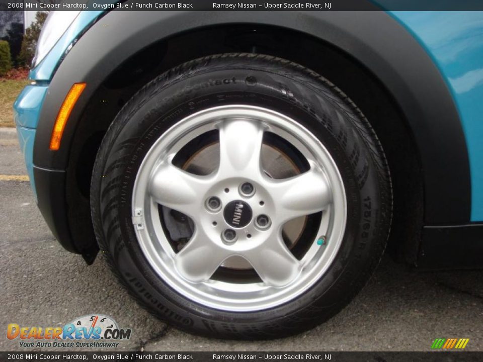 2008 Mini Cooper Hardtop Oxygen Blue / Punch Carbon Black Photo #24