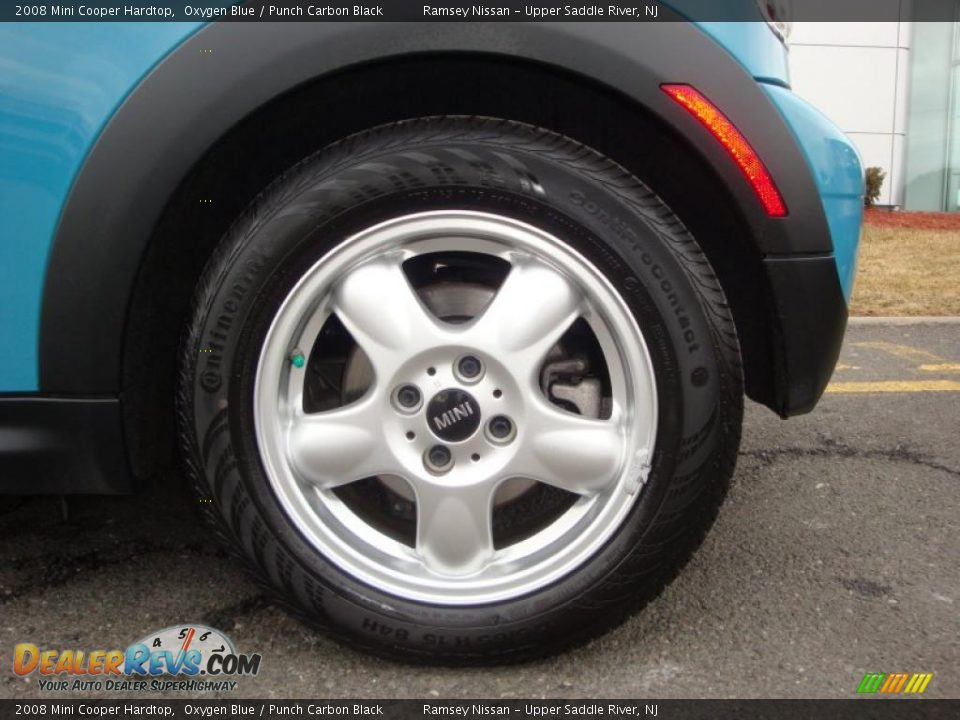 2008 Mini Cooper Hardtop Oxygen Blue / Punch Carbon Black Photo #25