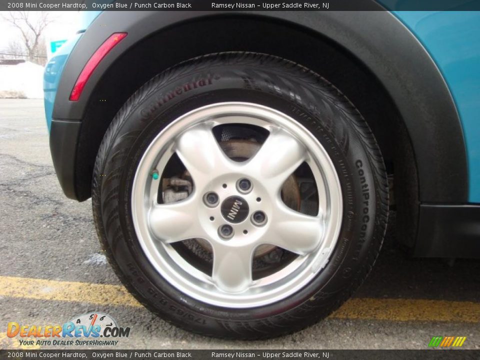 2008 Mini Cooper Hardtop Oxygen Blue / Punch Carbon Black Photo #26