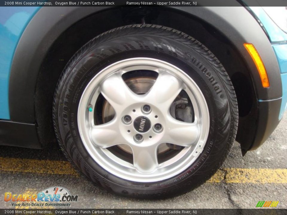2008 Mini Cooper Hardtop Oxygen Blue / Punch Carbon Black Photo #27