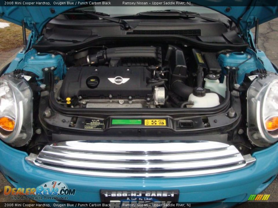 2008 Mini Cooper Hardtop Oxygen Blue / Punch Carbon Black Photo #28