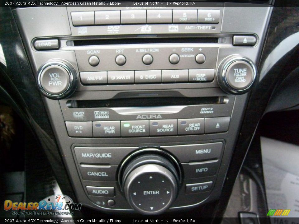 2007 Acura MDX Technology Aberdeen Green Metallic / Ebony Photo #19