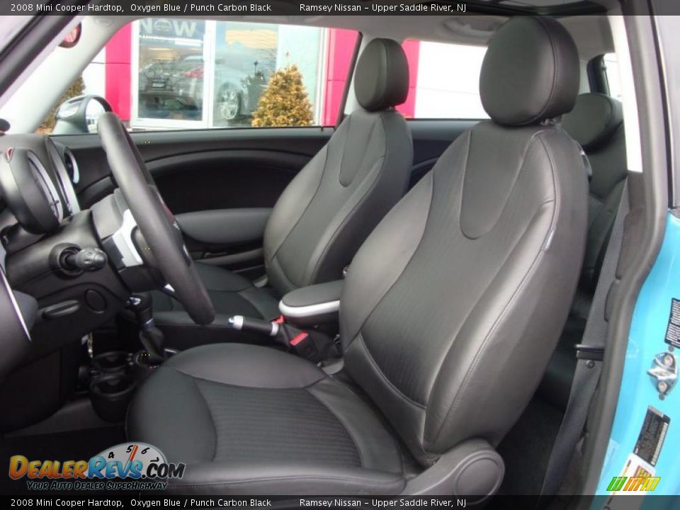 2008 Mini Cooper Hardtop Oxygen Blue / Punch Carbon Black Photo #33