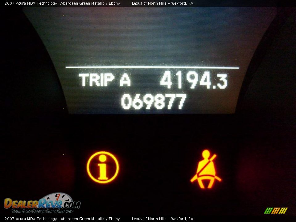 2007 Acura MDX Technology Aberdeen Green Metallic / Ebony Photo #20