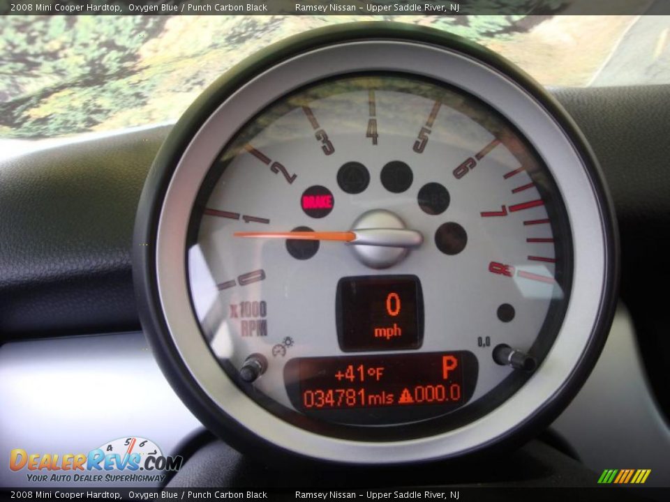 2008 Mini Cooper Hardtop Oxygen Blue / Punch Carbon Black Photo #36