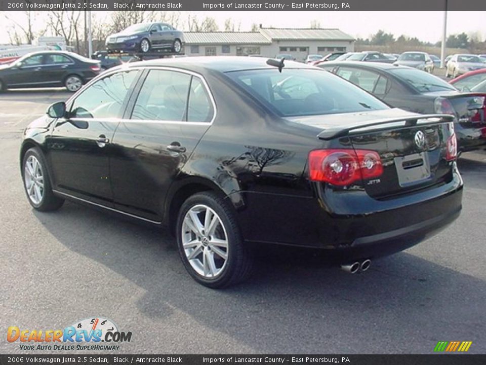 2006 Volkswagen Jetta 2.5 Sedan Black / Anthracite Black Photo #4