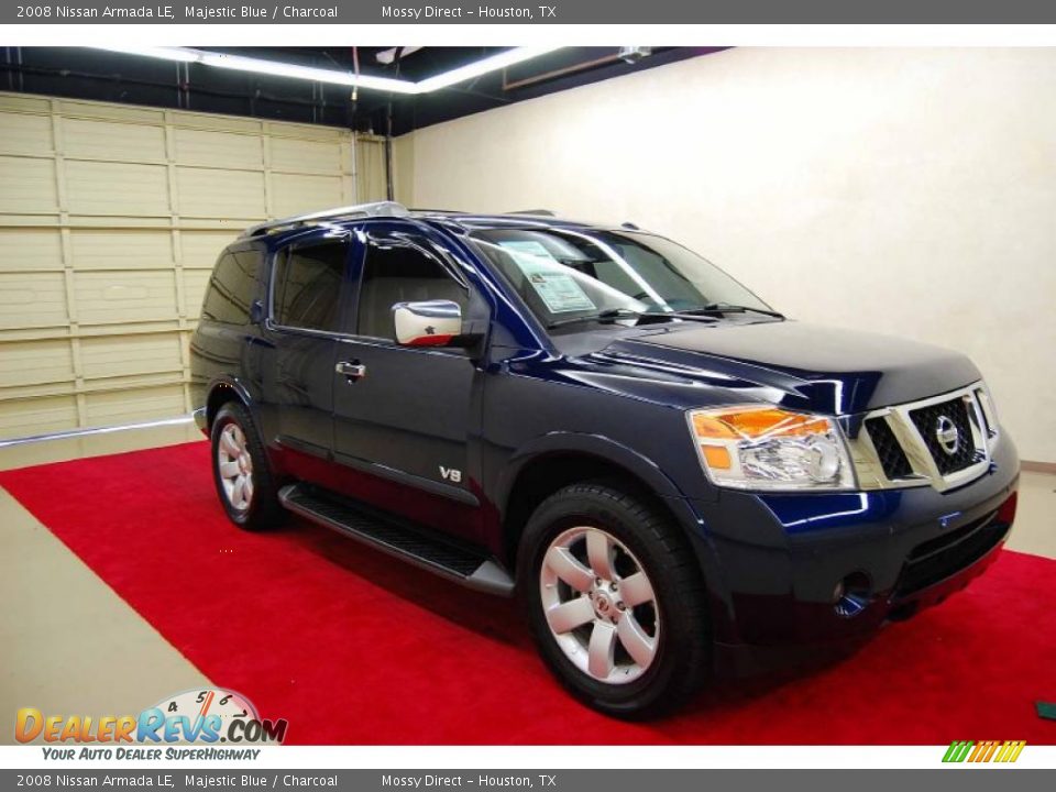 2008 Nissan Armada LE Majestic Blue / Charcoal Photo #1