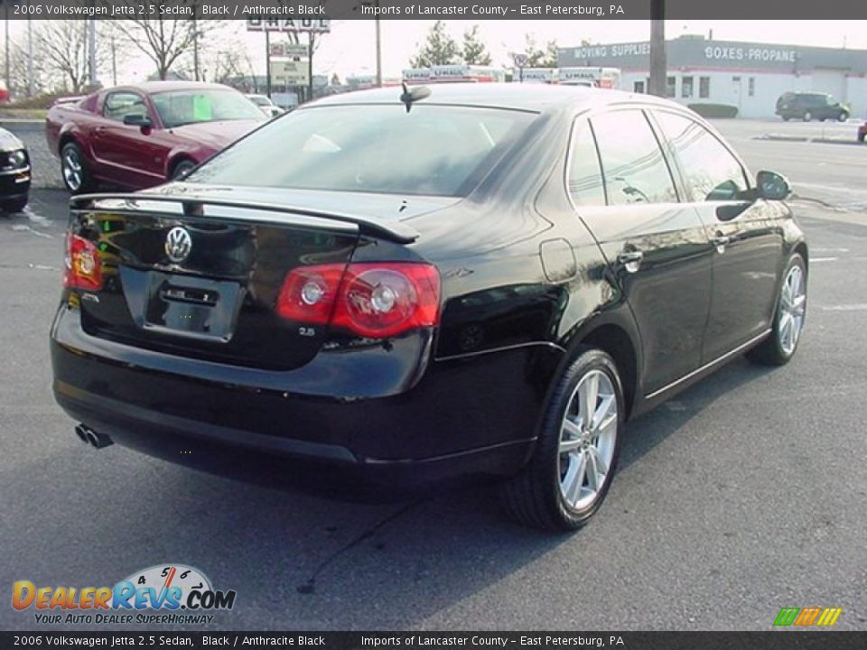 2006 Volkswagen Jetta 2.5 Sedan Black / Anthracite Black Photo #8
