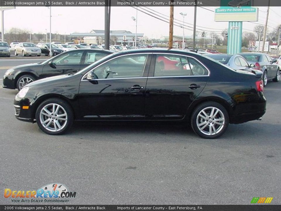 2006 Volkswagen Jetta 2.5 Sedan Black / Anthracite Black Photo #9