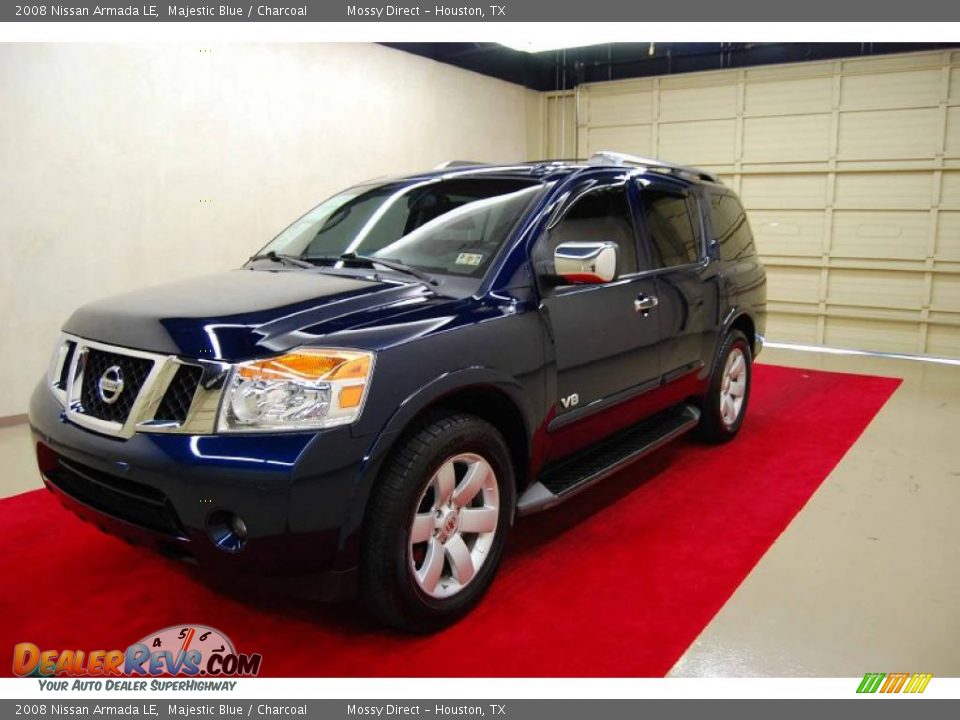 2008 Nissan Armada LE Majestic Blue / Charcoal Photo #3