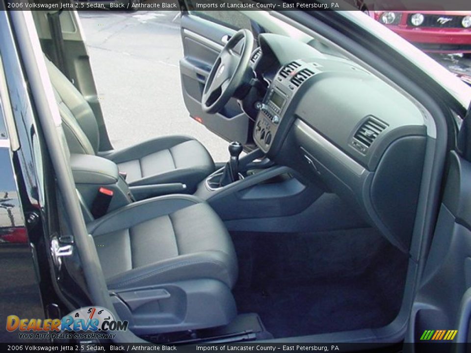2006 Volkswagen Jetta 2.5 Sedan Black / Anthracite Black Photo #10