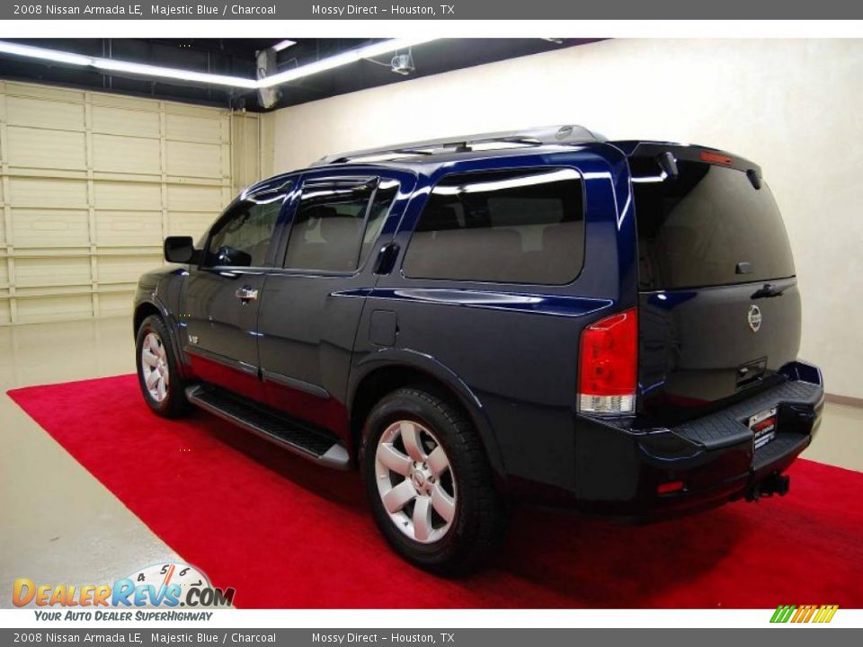 2008 Nissan Armada LE Majestic Blue / Charcoal Photo #4