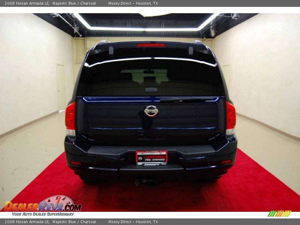 2008 Nissan Armada LE Majestic Blue / Charcoal Photo #5