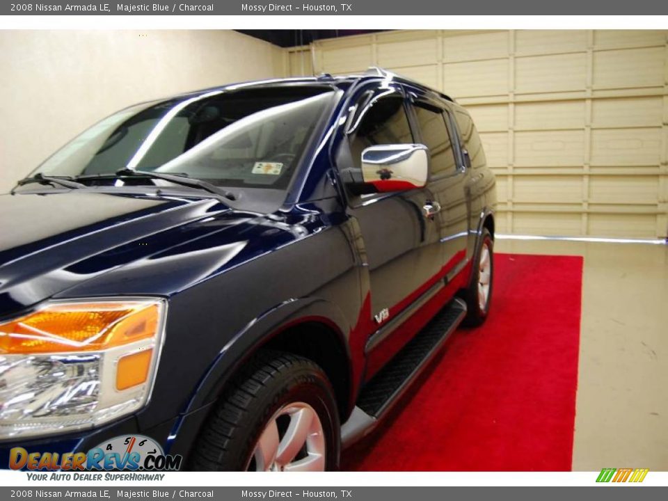 2008 Nissan Armada LE Majestic Blue / Charcoal Photo #12
