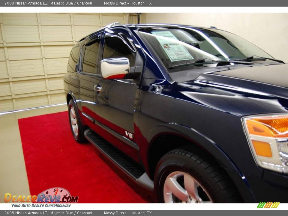 2008 Nissan Armada LE Majestic Blue / Charcoal Photo #14