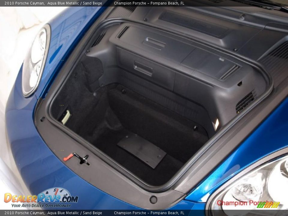 2010 Porsche Cayman Aqua Blue Metallic / Sand Beige Photo #18