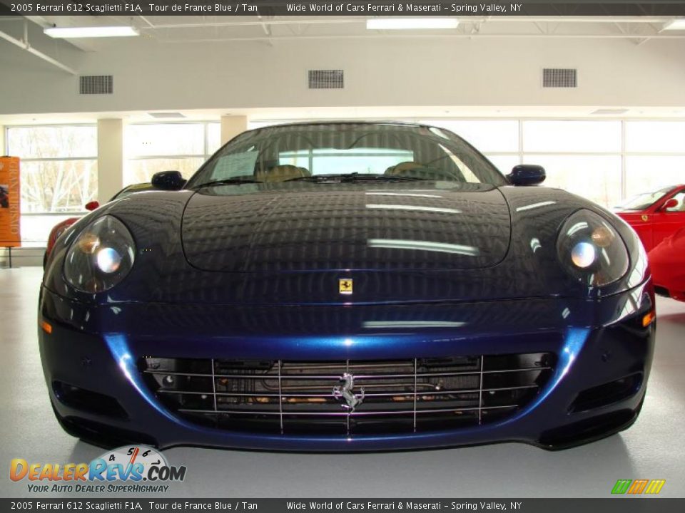 2005 Ferrari 612 Scaglietti F1A Tour de France Blue / Tan Photo #2