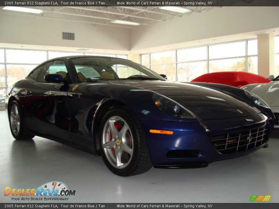 2005 Ferrari 612 Scaglietti F1A Tour de France Blue / Tan Photo #3