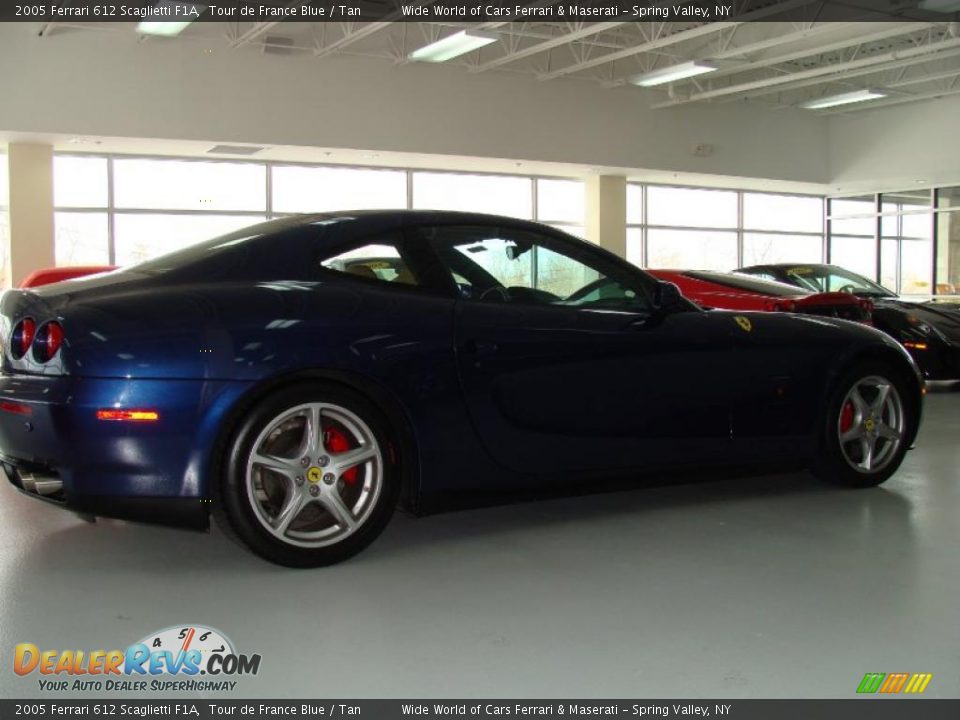 2005 Ferrari 612 Scaglietti F1A Tour de France Blue / Tan Photo #4
