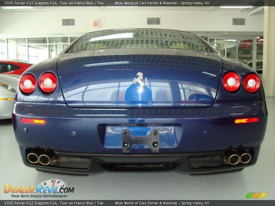 2005 Ferrari 612 Scaglietti F1A Tour de France Blue / Tan Photo #5