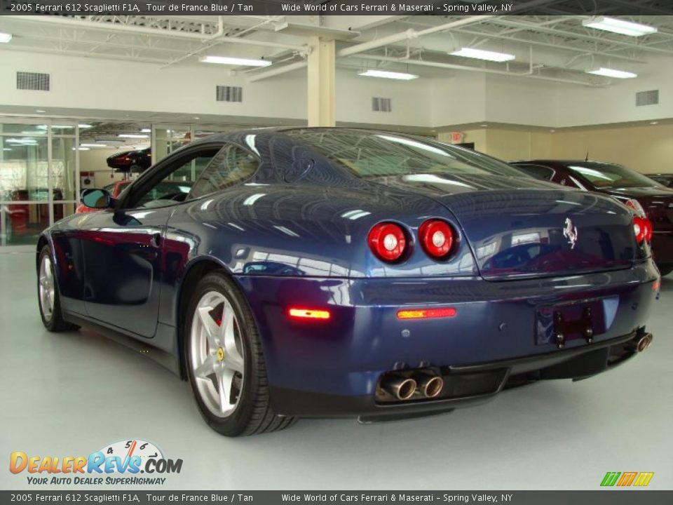 2005 Ferrari 612 Scaglietti F1A Tour de France Blue / Tan Photo #6