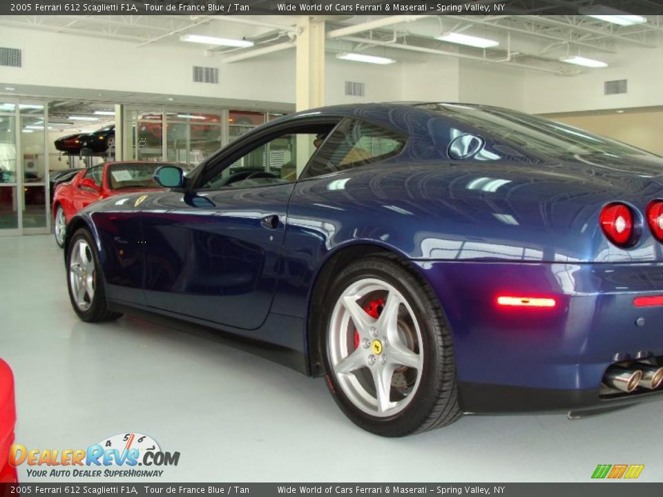 2005 Ferrari 612 Scaglietti F1A Tour de France Blue / Tan Photo #7