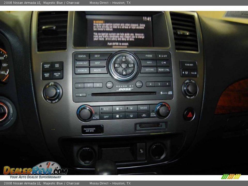2008 Nissan Armada LE Majestic Blue / Charcoal Photo #29