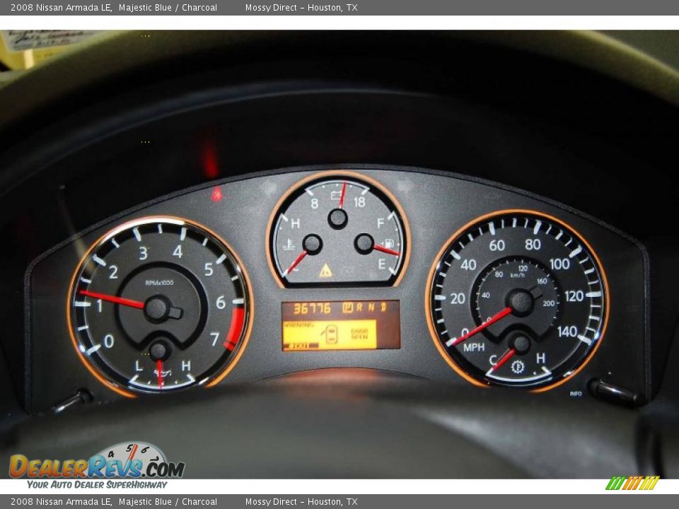 2008 Nissan Armada LE Majestic Blue / Charcoal Photo #33