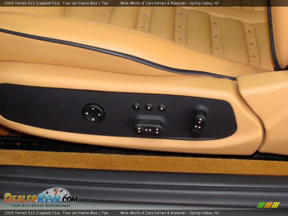 2005 Ferrari 612 Scaglietti F1A Tour de France Blue / Tan Photo #12