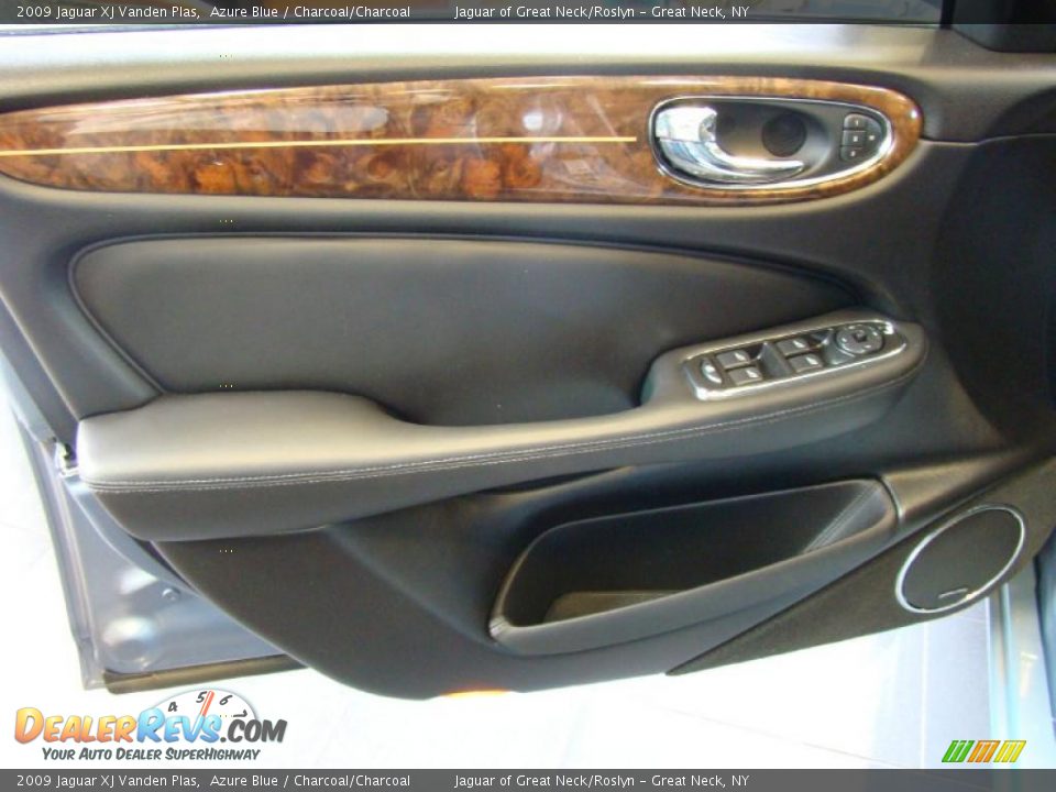 2009 Jaguar XJ Vanden Plas Azure Blue / Charcoal/Charcoal Photo #7