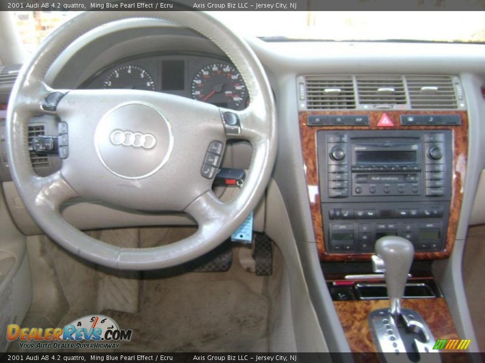 2001 Audi A8 4.2 quattro Ming Blue Pearl Effect / Ecru Photo #9