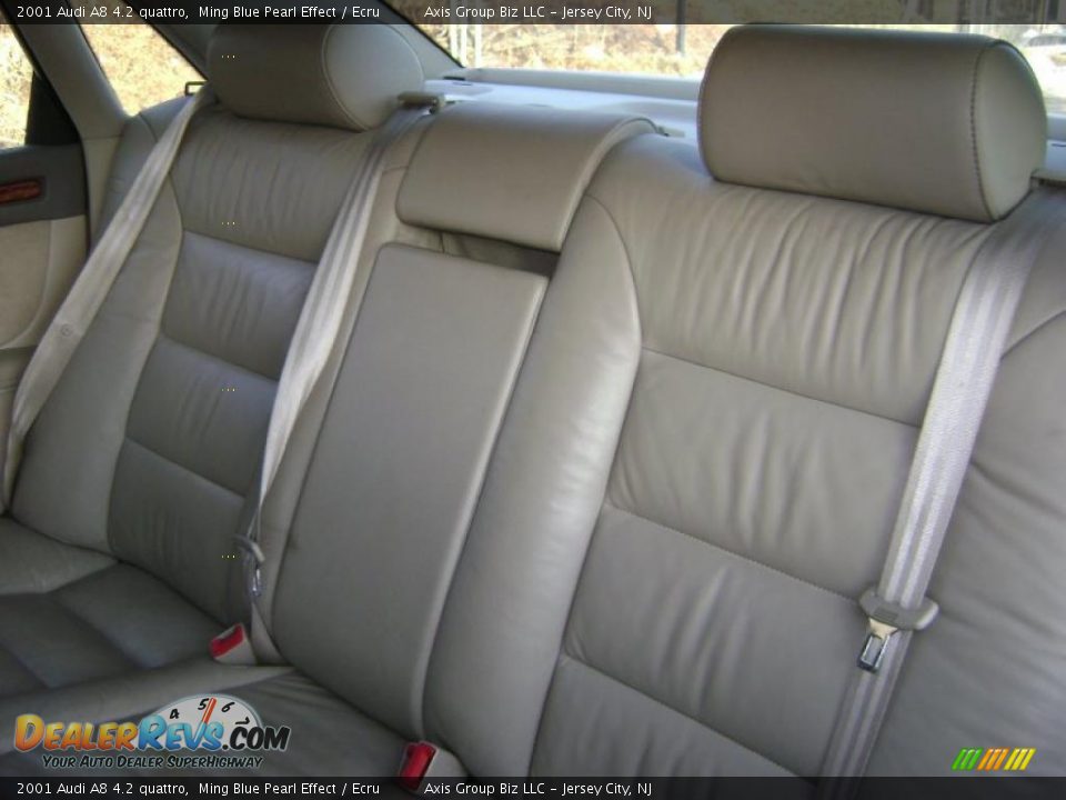 2001 Audi A8 4.2 quattro Ming Blue Pearl Effect / Ecru Photo #11