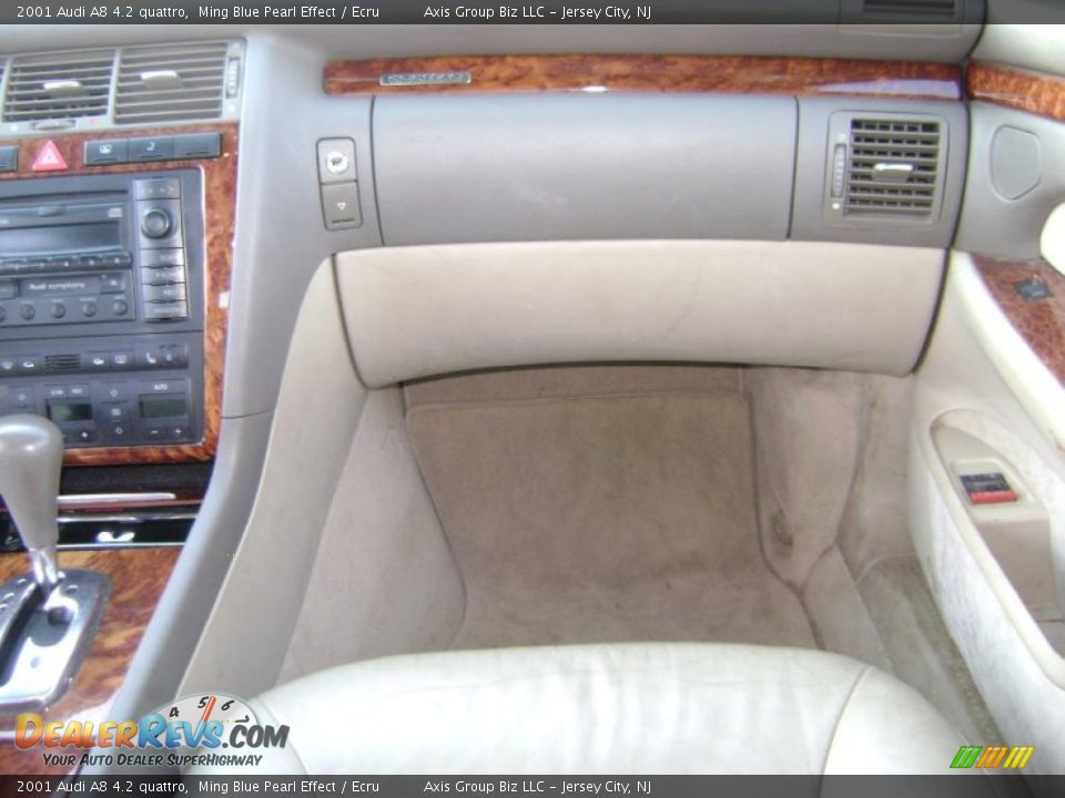 2001 Audi A8 4.2 quattro Ming Blue Pearl Effect / Ecru Photo #12