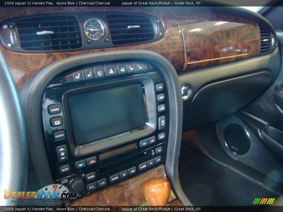 2009 Jaguar XJ Vanden Plas Azure Blue / Charcoal/Charcoal Photo #12
