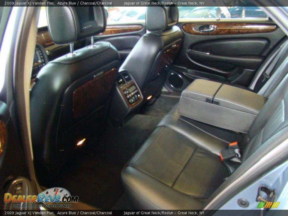 2009 Jaguar XJ Vanden Plas Azure Blue / Charcoal/Charcoal Photo #15