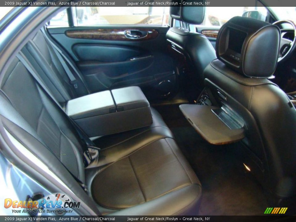 2009 Jaguar XJ Vanden Plas Azure Blue / Charcoal/Charcoal Photo #18