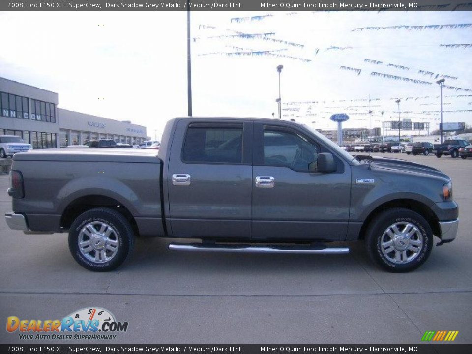 2008 Ford F150 XLT SuperCrew Dark Shadow Grey Metallic / Medium/Dark Flint Photo #2