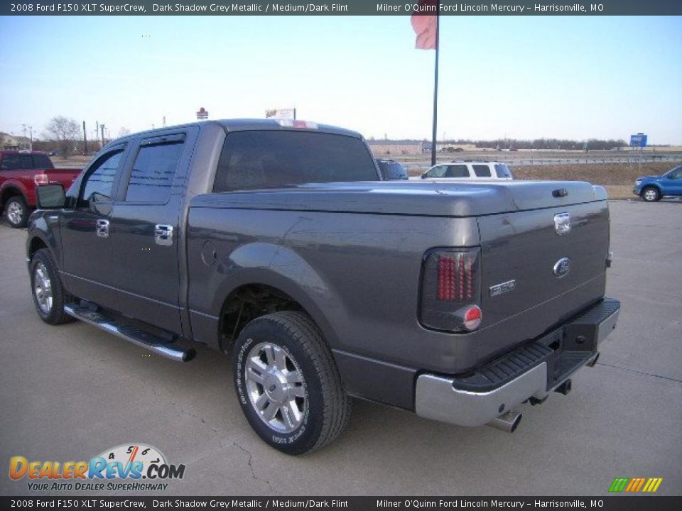 2008 Ford F150 XLT SuperCrew Dark Shadow Grey Metallic / Medium/Dark Flint Photo #5
