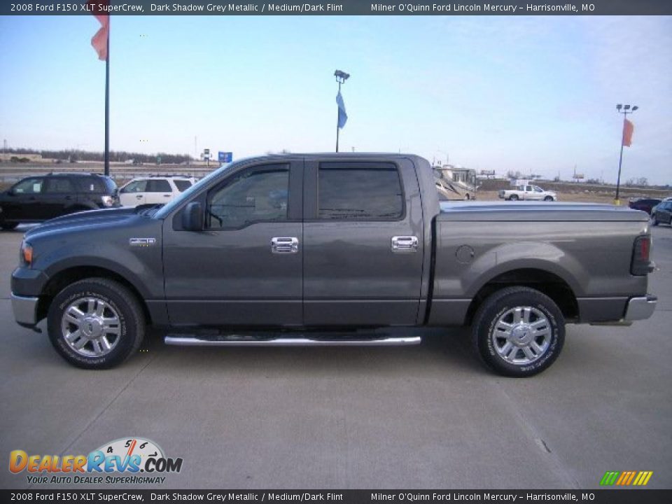 2008 Ford F150 XLT SuperCrew Dark Shadow Grey Metallic / Medium/Dark Flint Photo #6