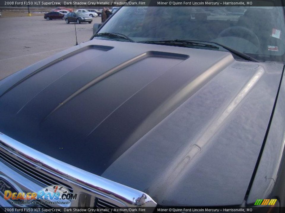 2008 Ford F150 XLT SuperCrew Dark Shadow Grey Metallic / Medium/Dark Flint Photo #9