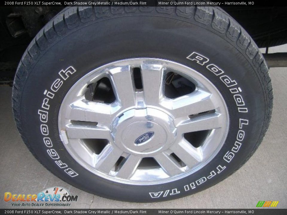 2008 Ford F150 XLT SuperCrew Dark Shadow Grey Metallic / Medium/Dark Flint Photo #11