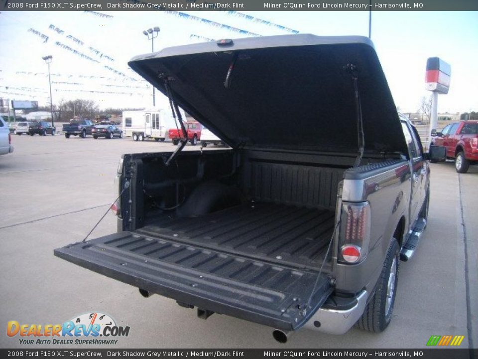 2008 Ford F150 XLT SuperCrew Dark Shadow Grey Metallic / Medium/Dark Flint Photo #14