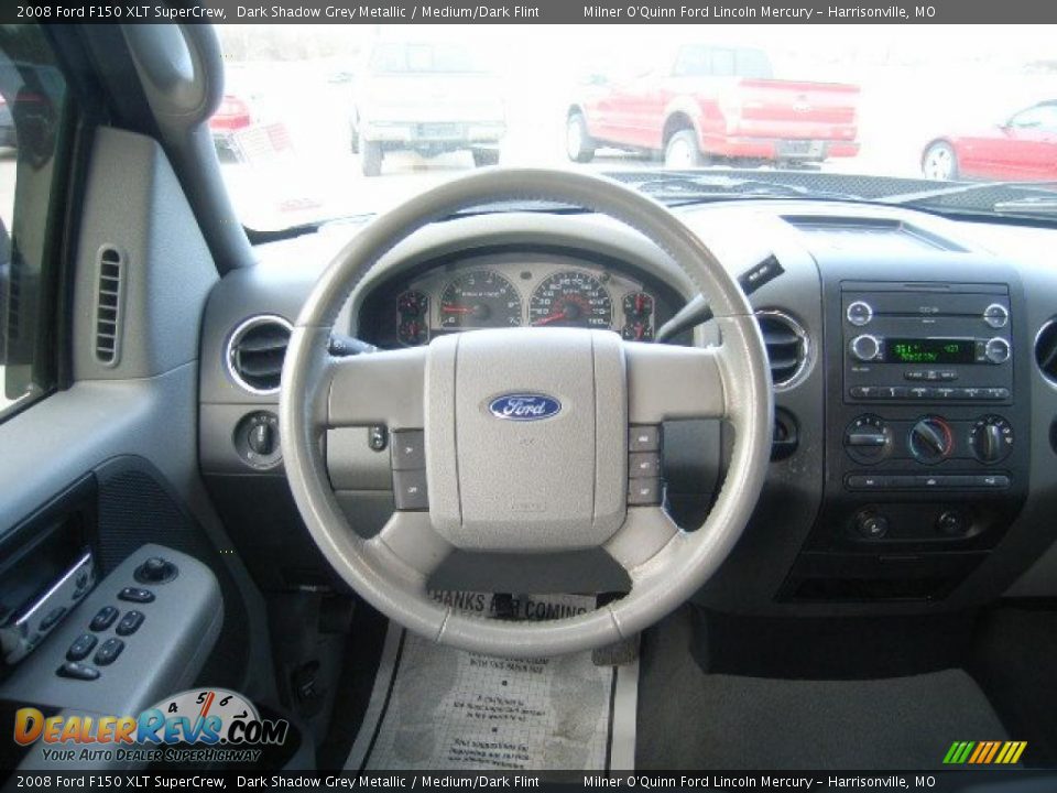 2008 Ford F150 XLT SuperCrew Dark Shadow Grey Metallic / Medium/Dark Flint Photo #19