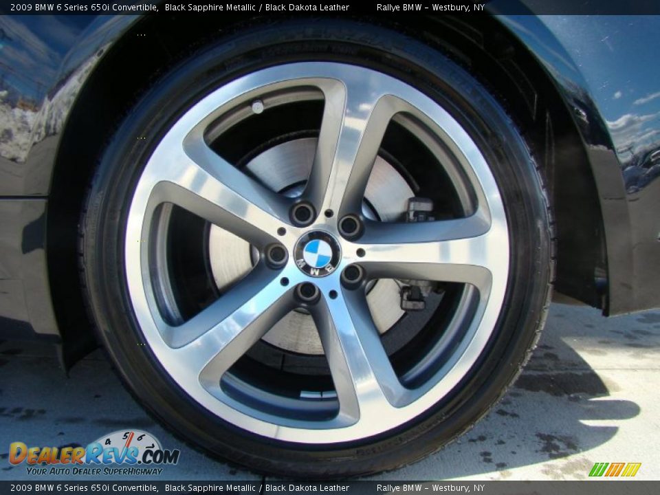 2009 BMW 6 Series 650i Convertible Black Sapphire Metallic / Black Dakota Leather Photo #6