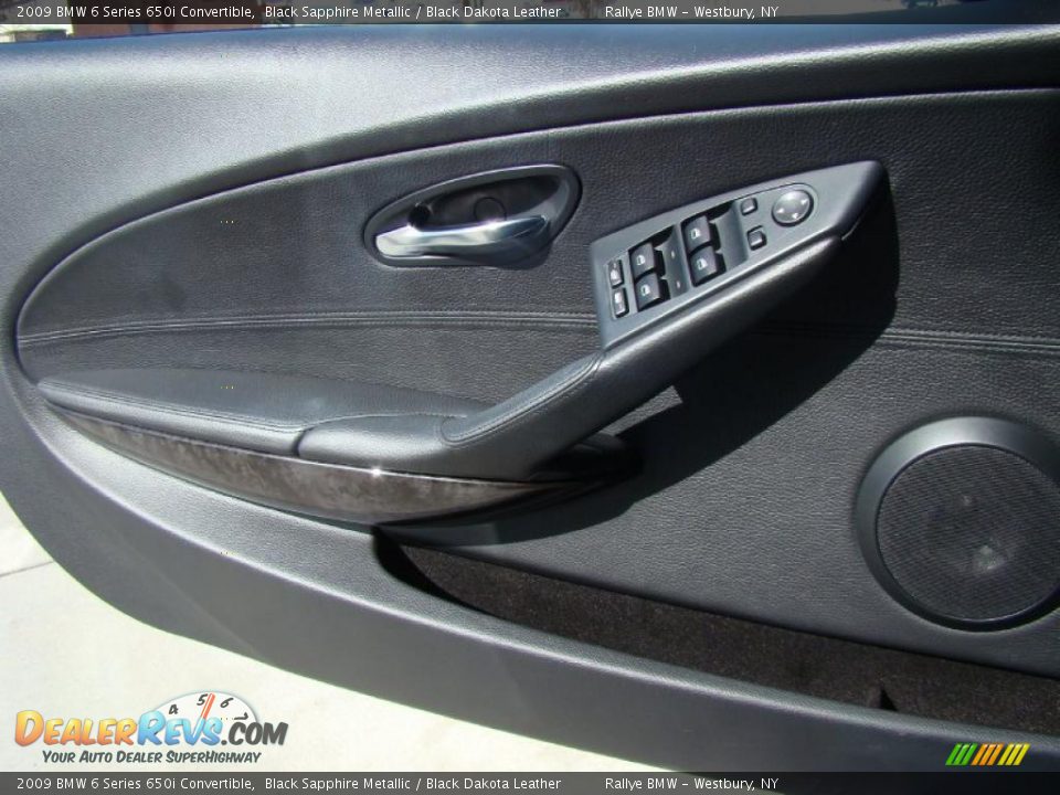 2009 BMW 6 Series 650i Convertible Black Sapphire Metallic / Black Dakota Leather Photo #7